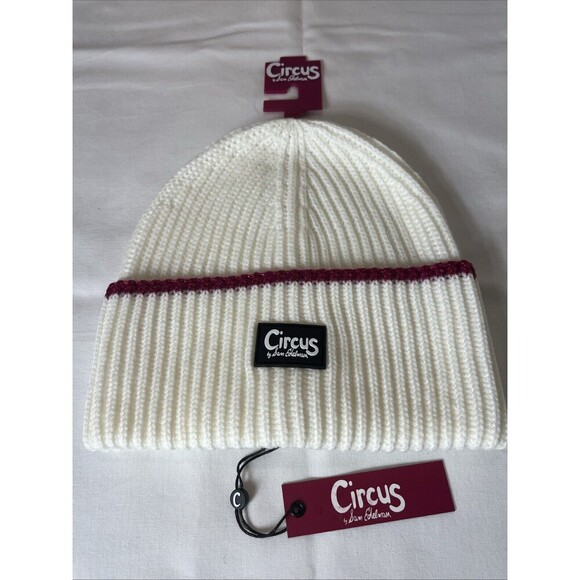 Circus by Sam Edelman 3pc Hat Headband Glove Set Sparkle Stripe Multicolor NWT - Picture 3 of 9